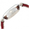Anne Klein Women's 109443WTRD Silver-Tone White Dial and Red Leather Strap Watch