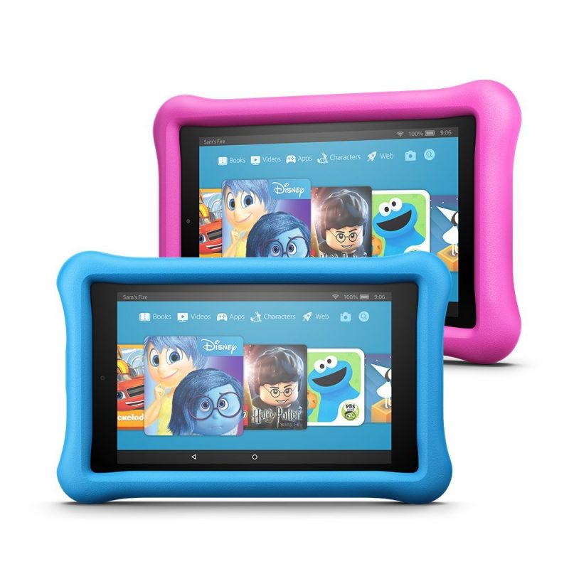 All-New Fire 7 Kids Edition Tablet Variety Pack, 16GB (Blue/Pink) Kid-Proof Case