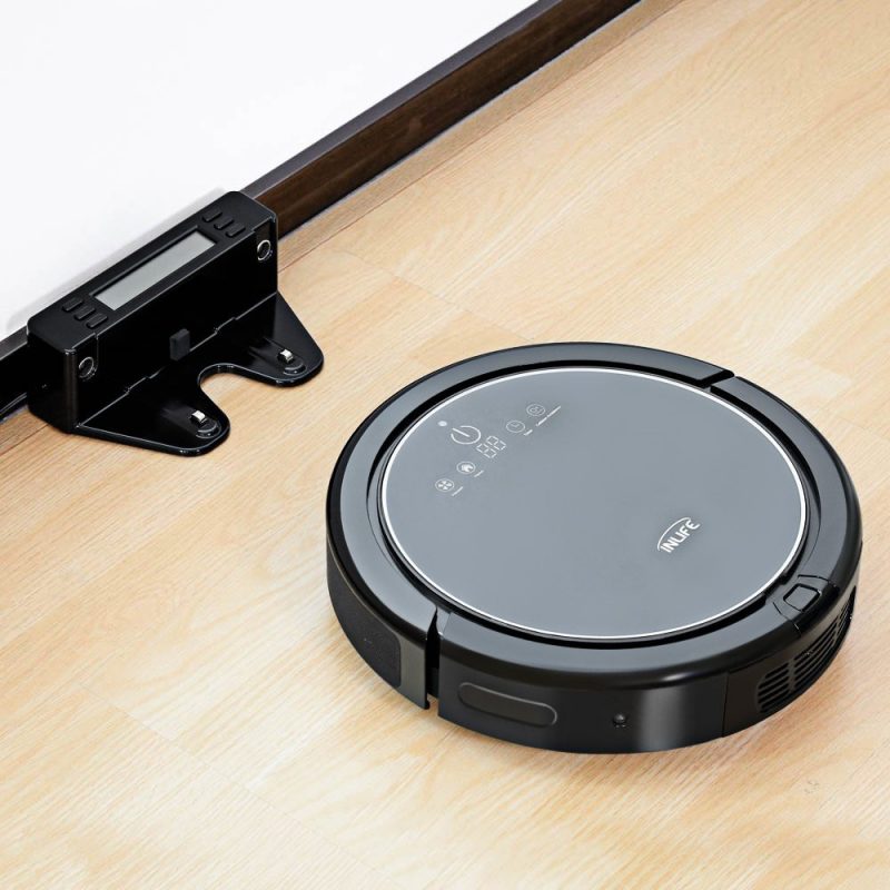 INLIFE Máy hút bụi tự động Máy hút bụi tự sạc với công nghệ Drop-Sensing, Anti-Bump, bể chứa nước, thiết kế cho sàn cứng và thảm mỏng